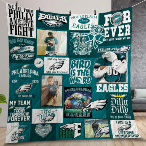 Philadelphia Eagles Custom Quilt Gift For Christmas Birthday Thanksgiving