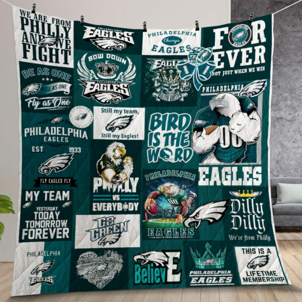 Philadelphia Eagles Quilt Gift For Christmas Birthday Thanksgiving
