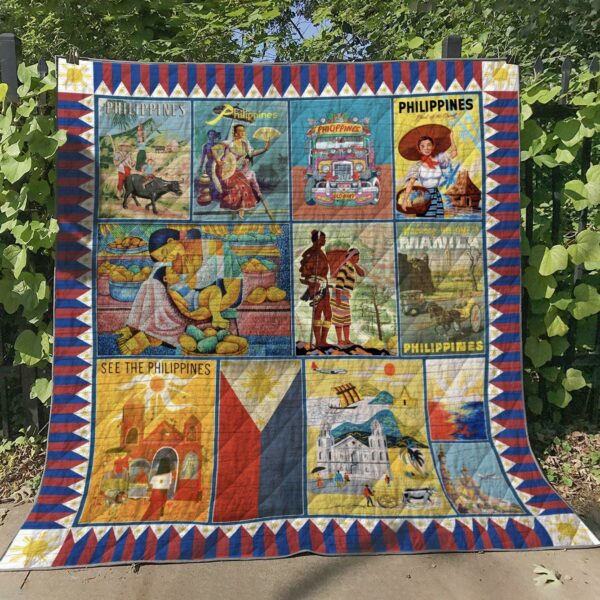 Philippines Quilt Gift For Christmas Black Friday Thanksgiving