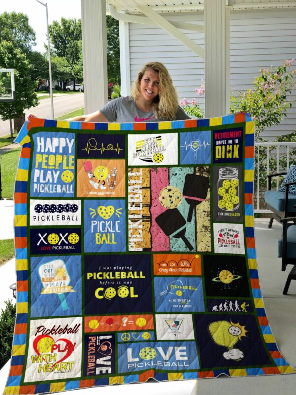 Pickleball I Was Playing Pickleball Before I Was Cool Quilt Gift For Christmas Black Friday Thanksgiving