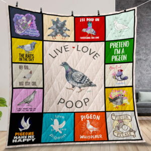 Pigeon Quilt Gift For Christmas Birthday Halloween