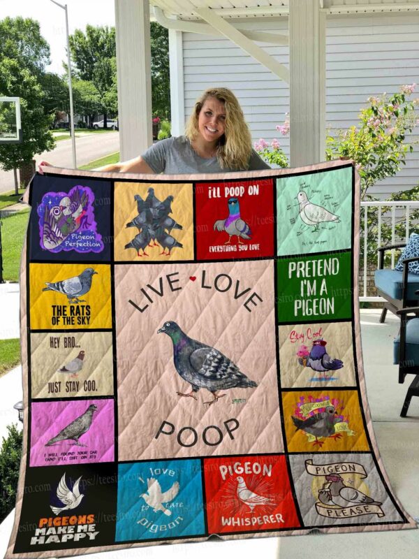 Pigeon Quilt Gift For Christmas Black Friday Thanksgiving