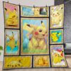 Pikachu Quilt Gift For Christmas Birthday Halloween