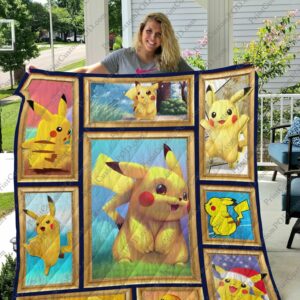 Pikachu Quilt Gift For Christmas Black Friday Thanksgiving