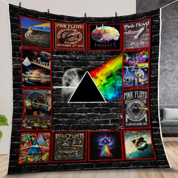 Pink Floyd Album Collage Quilt Gift For Family On Christmas Black Friday