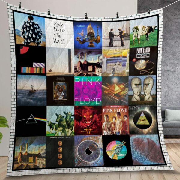 Pink Floyd Albums Cover Poster Quilt Gift For Christmas Birthday Thanksgiving