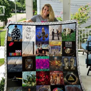 Pink Floyd Albums Cover Poster Quilt Gift Ideas For Fans on Christmas