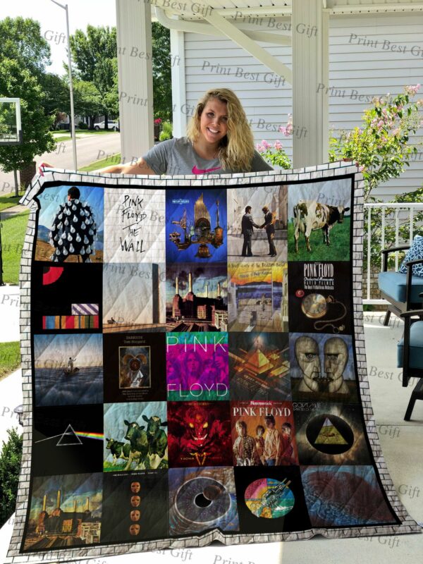 Pink Floyd Albums Cover Poster Quilt Gift Ideas For Fans on Christmas