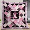 Pink Ribbon Awareness Quilt Gift For Fans Christmas Black Friday