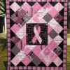 Pink Ribbon Awareness Quilt Gift For Fans Christmas Black Friday Black Friday
