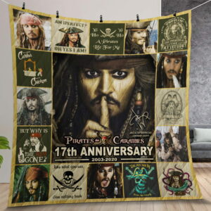 Pirates Of The Caribbean Quilt Gift For Christmas Birthday Thanksgiving Version 2
