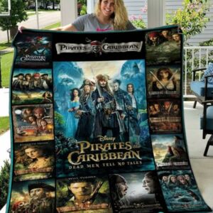 Pirates of the Caribbean Quilt Gift For Christmas Black Friday Thanksgiving