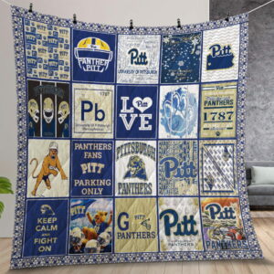Pitt Panthers Quilt Gift For Christmas Birthday Thanksgiving