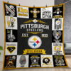 Pittsburgh Steelers Quilt Gift For Christmas Birthday Thanksgiving Version 4