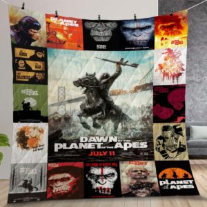 Planet of the Apes Quilt Gift For Christmas Birthday Thanksgiving Version 1