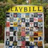 Playbill Memories Fabric 3D Personalized Customized Quilt Gift For Family On Christmas Black Friday Cyber Monday