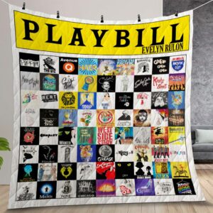 Playbill Quilt Gift For Christmas Birthday Thanksgiving