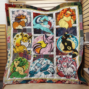 Pokemon Eevee Quilt Gift For Fans Christmas Black Friday Black Friday