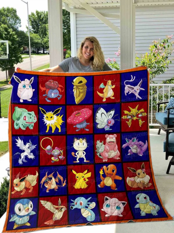 Pokmon Quilt Gift For Fans Christmas Black Friday Black Friday