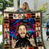 Post Malone Colorful Plus Size Quilt For Birthday Christmas