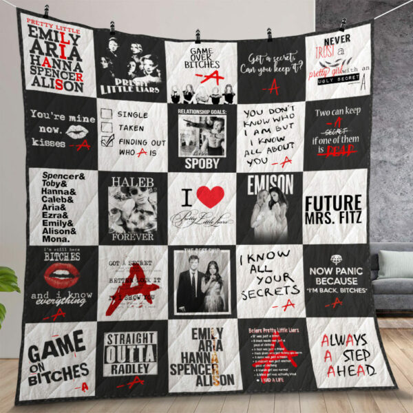 Pretty Little Liars Quilt Gift For Christmas Birthday Halloween