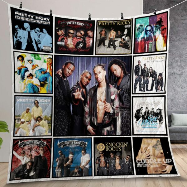 Pretty Ricky Album Covers Quilt Gift For Christmas Birthday Thanksgiving