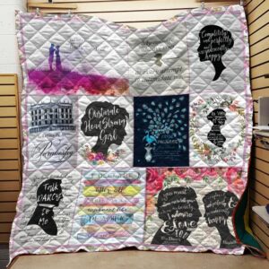 Pride And Prejudice Quotes Quilt Gift For Fans Christmas Black Friday Black Friday