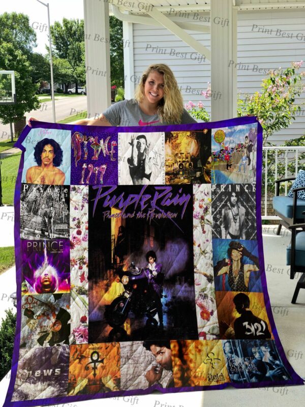 Prince Albums Cover Poster Quilt Gift For Family On Christmas Black Friday Cyber Monday