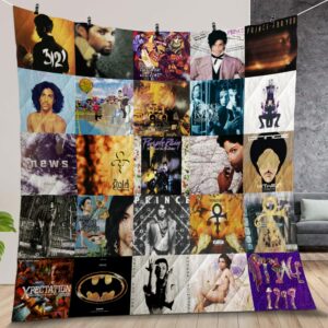 Prince Albums Quilt Gift For Christmas Birthday Halloween