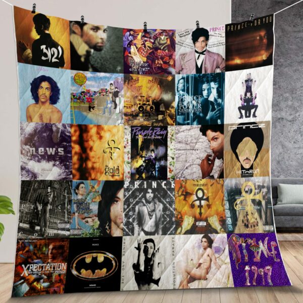 Prince Albums Quilt Gift For Fans Christmas Black Friday