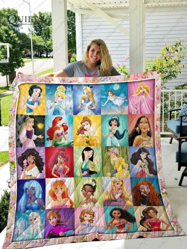 Princess Disney Premium Gift Idea For Fan Disney Princess Disney Quilt Gift For Christmas Black Friday Thanksgiving