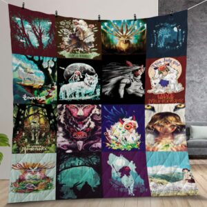 Princess Mononoke Quilt Gift For Christmas Birthday Thanksgiving Version 2