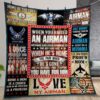 Proud Air Force Mom Quilt Gift For Christmas Birthday Thanksgiving