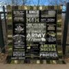 Proud Army Mom Quilt Gift For Christmas Black Friday Thanksgiving