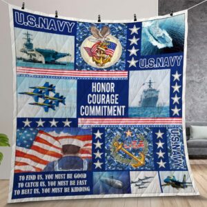 Proud Us Navy To Find Us You Must Be Good Quilt Gift For Christmas Birthday Thanksgiving