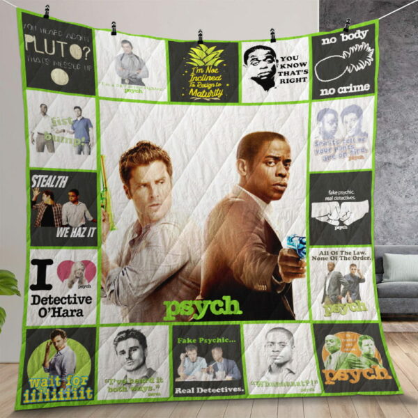 Psych Quilt Gift For Christmas Birthday Halloween