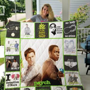 Psych Quilt Gift For Christmas Black Friday Thanksgiving