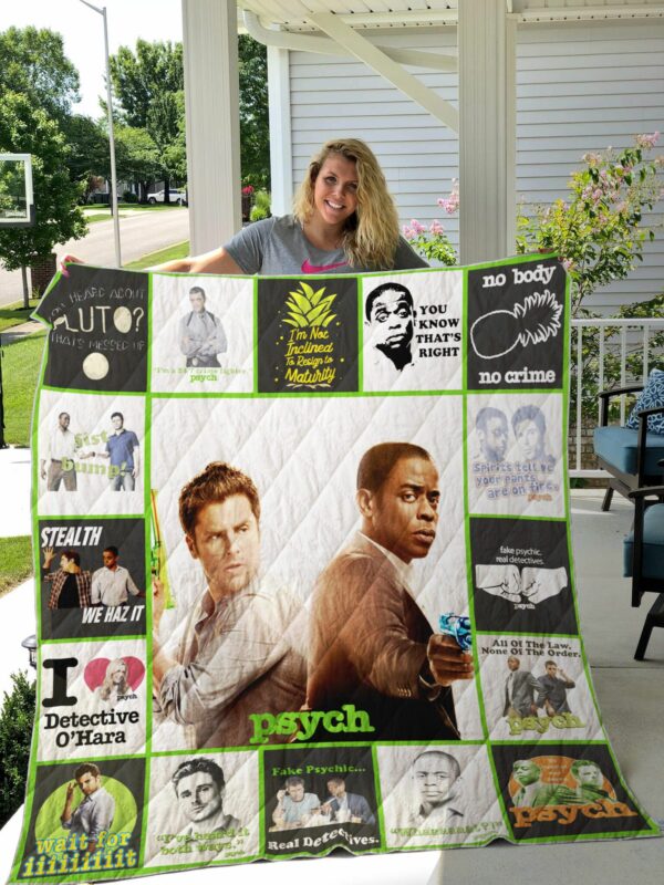 Psych Quilt Gift For Christmas Black Friday Thanksgiving