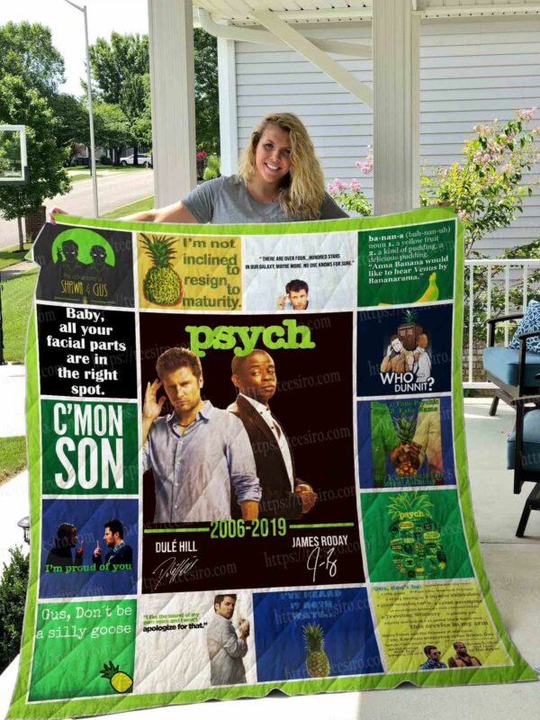 Psych Quilt Gift For Family On Christmas Black Friday Cyber Monday