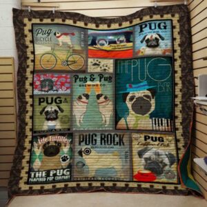 Pug Quilt Gift For Christmas Black Friday Thanksgiving