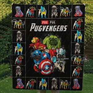 Pugvengers Quilt Gift Ideas For Fans on Christmas