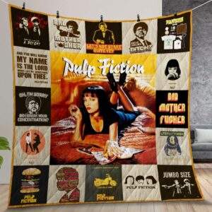 Pulp Fiction Poster Quilt Gift For Christmas Birthday Thanksgiving