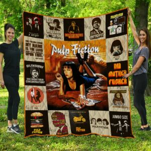 Pulp Fiction Poster Quilt Gift Ideas For Fans on Christmas