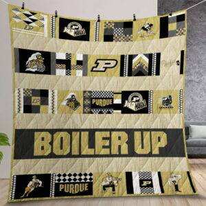 Purdue Boilermakers Quilt Gift For Christmas Birthday Thanksgiving