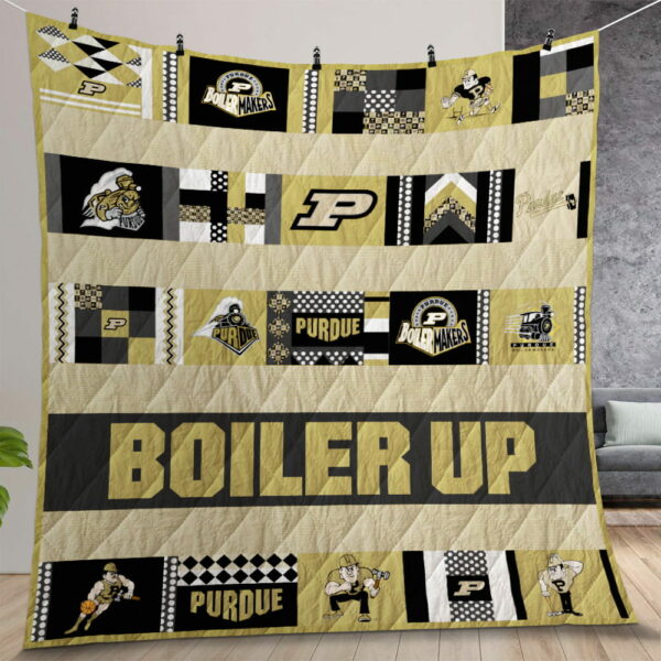 Purdue Boilermakers Quilt Gift For Christmas Birthday Thanksgiving