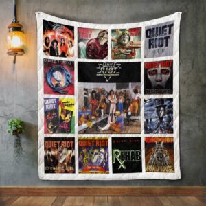 Quiet Riot Album Covers Quilt Gift For Family On Christmas Black Friday Cyber Monday