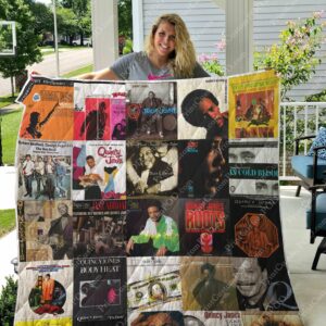 Quincy Jones Albums Quilt Gift Ideas For Fans on Christmas