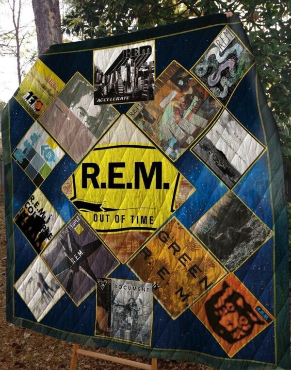 R E M Album For Fan Quilt Gift For Christmas Black Friday Thanksgiving