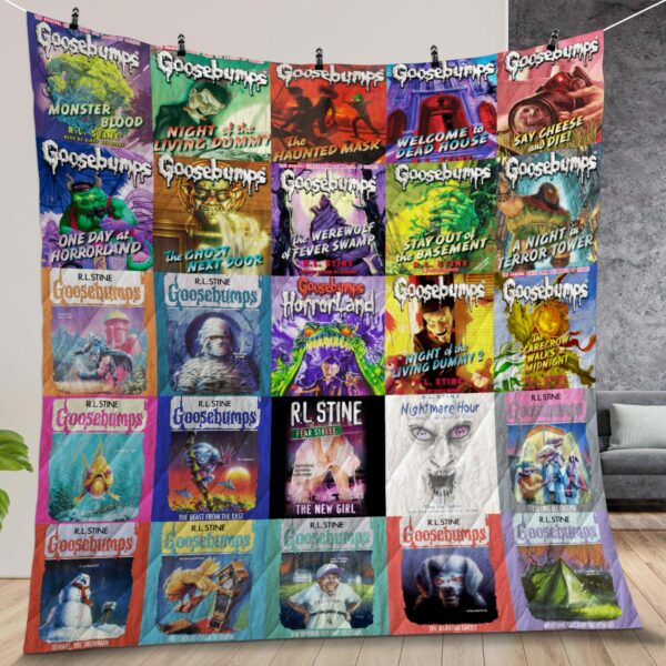 R L Stine Books Quilt Gift For Fans Christmas Black Friday