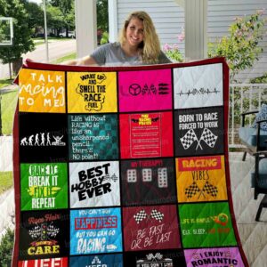 Racing Quilt Gift For Christmas Black Friday Thanksgiving